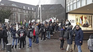 Fridays for Future am 15.03.2019 am Grabbe-Platz in Düsseldorf