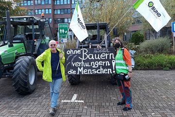 Kies-Demo mit Michael und Kerstin vom BUND