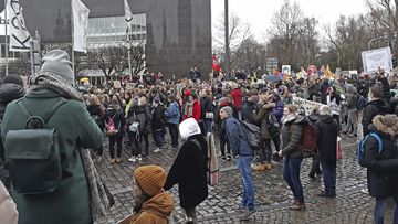Fridays for Future am 15.03.2019 am Grabbe-Platz in Düsseldorf