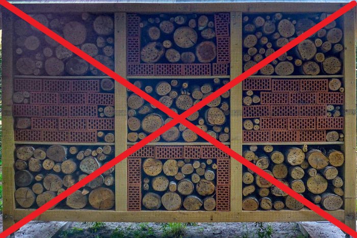 Kein Vorbild: Insektenhotel in Schermbeck in der Straße "Im Bruch"
