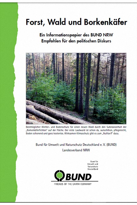 Forst, Wald und Borkenkäfer, Broschüre des BUND LV NRW